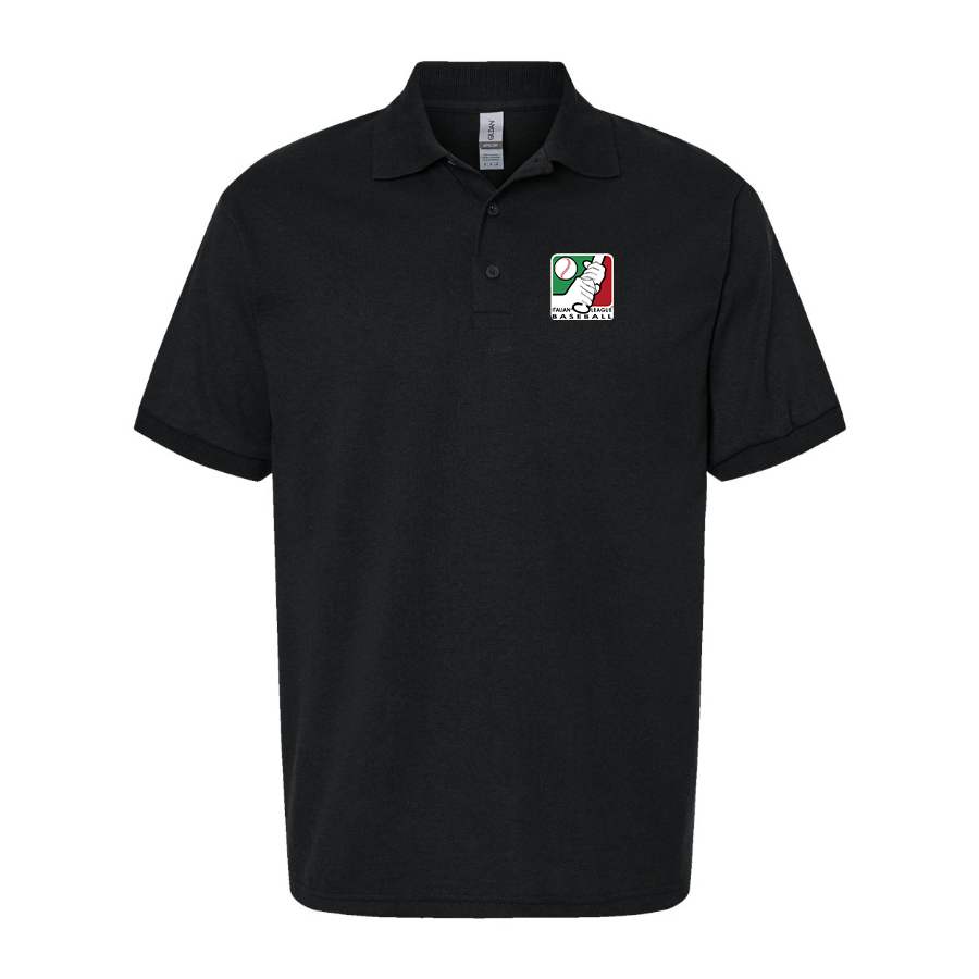 Men's Italian Baseball League Logo Dry Blend Polo