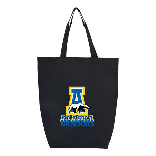 Alaska Nanooks Q-Tees Non-Woven Gusset Bottom Tote