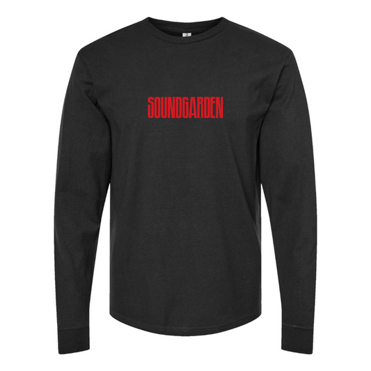 Men's Soundgarden Logo Cotton Long Sleeve T-Shirt