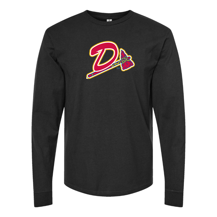 Men's Danville Braves Logo Cotton Long Sleeve T-Shirt