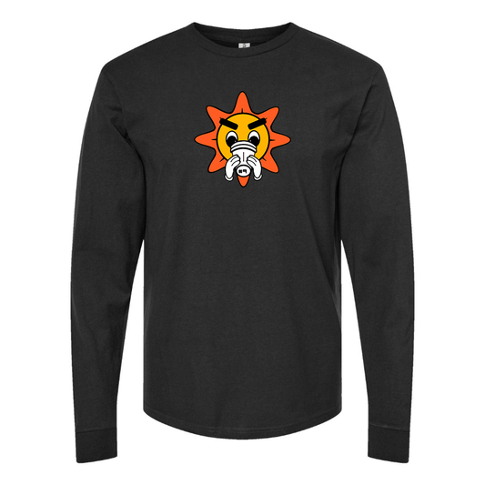 Men's Glo Gang Logo Cotton Long Sleeve T-Shirt