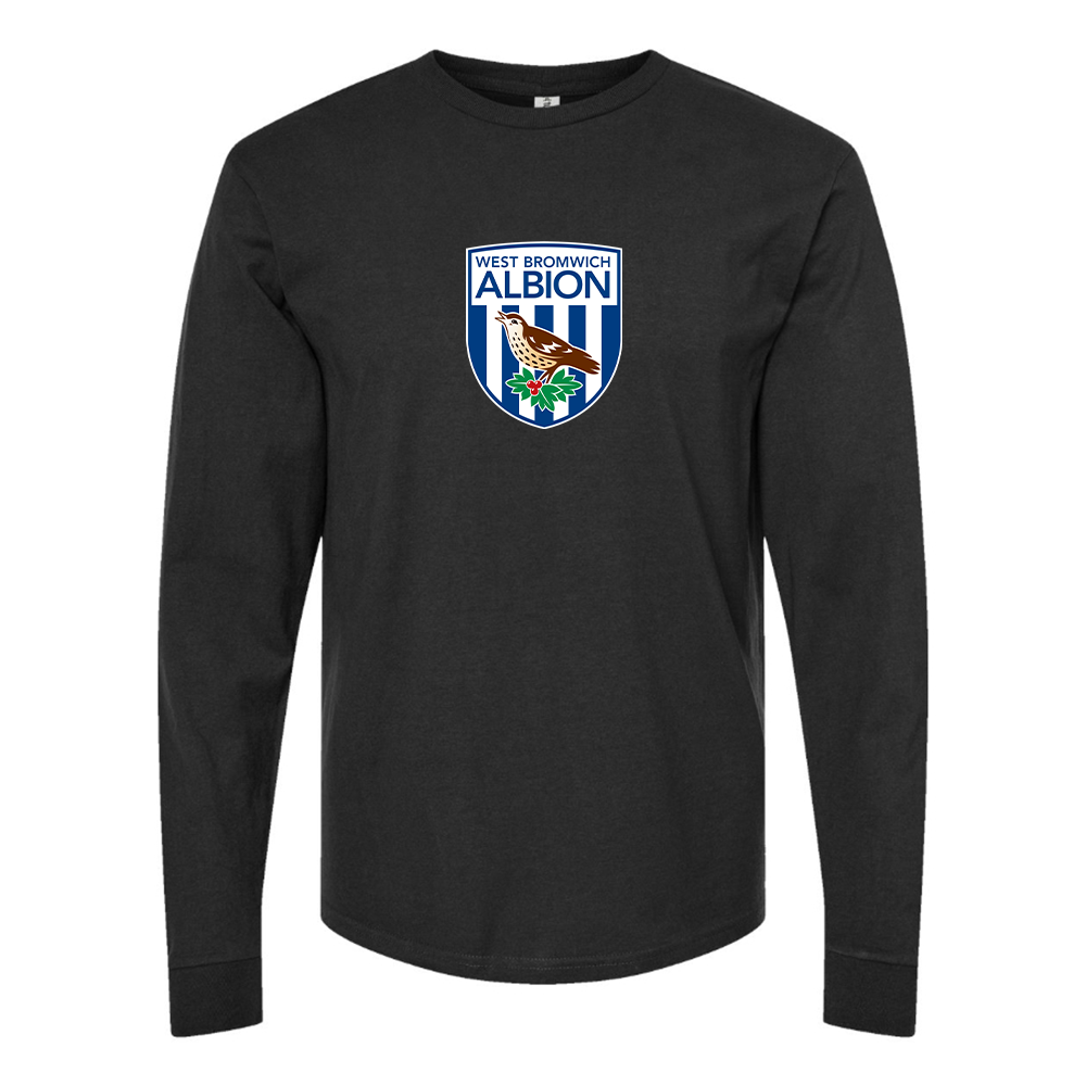 Men's West Bromwich Albion Soccer Cotton Long Sleeve T-Shirt
