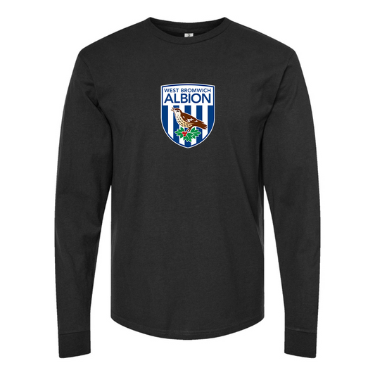 Men's West Bromwich Albion Soccer Cotton Long Sleeve T-Shirt
