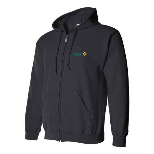Men's BIDV  Logo Zipper Hoodie