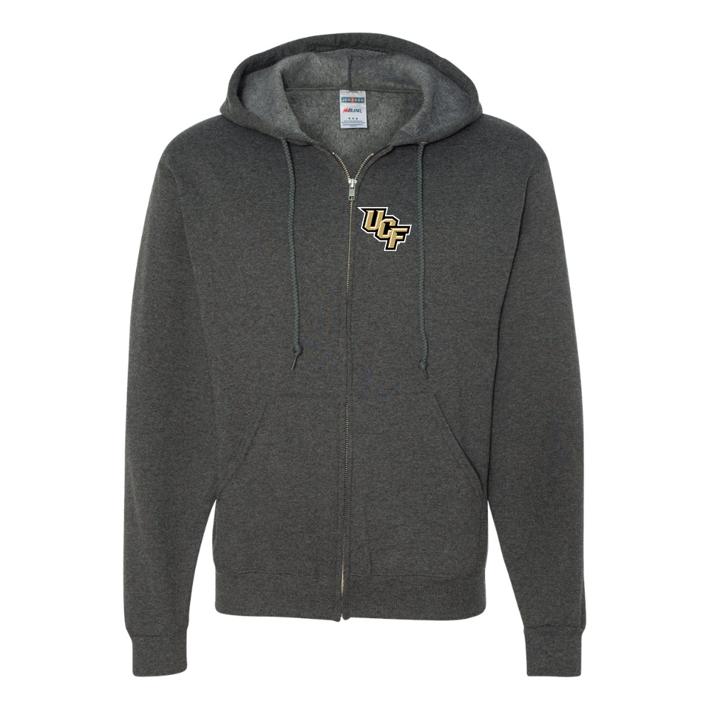 Men's Central Florida Knights  JERZEES NuBlend Full-Zip Hooded Sweatshirt