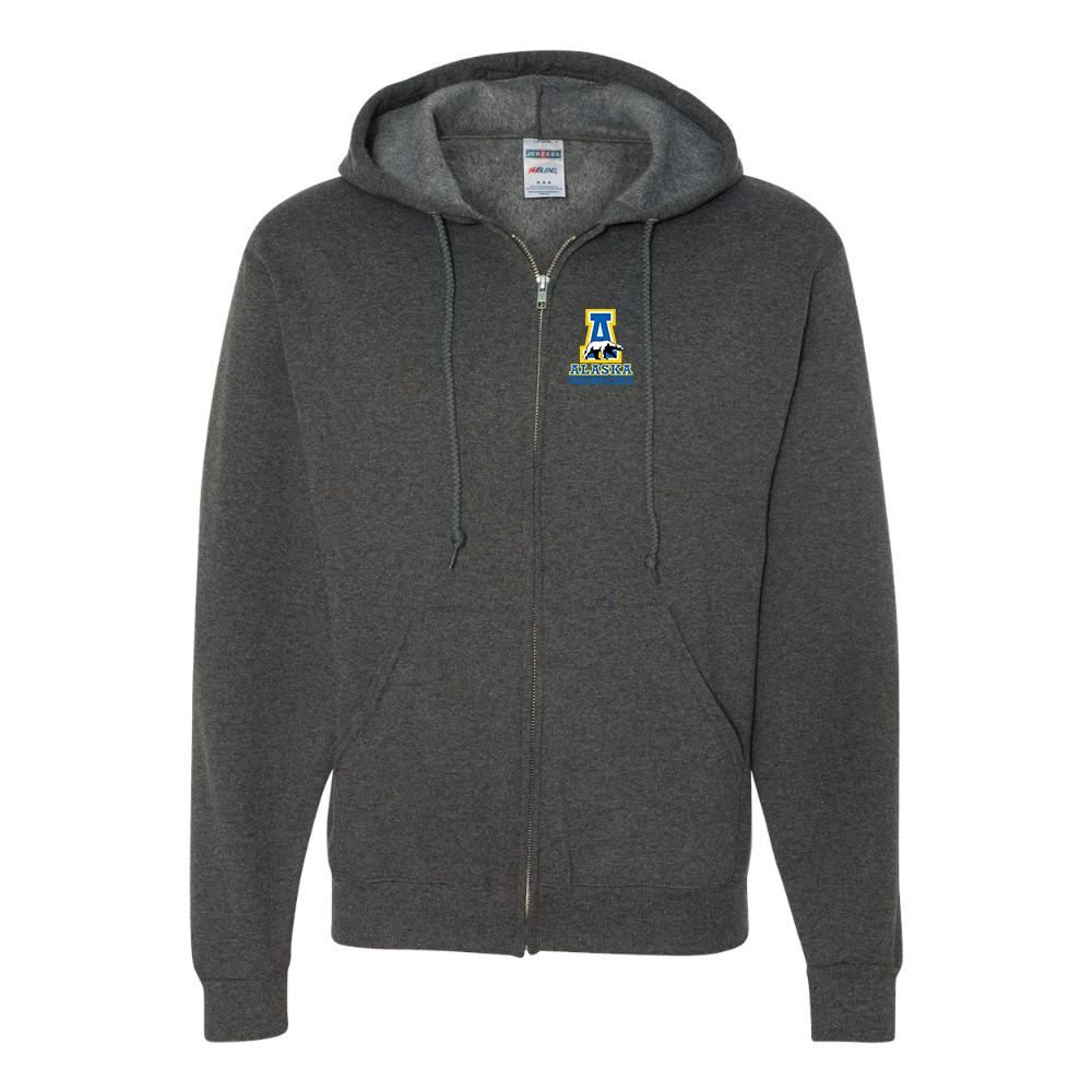 Men's Alaska Nanooks JERZEES NuBlend Full-Zip Hooded Sweatshirt