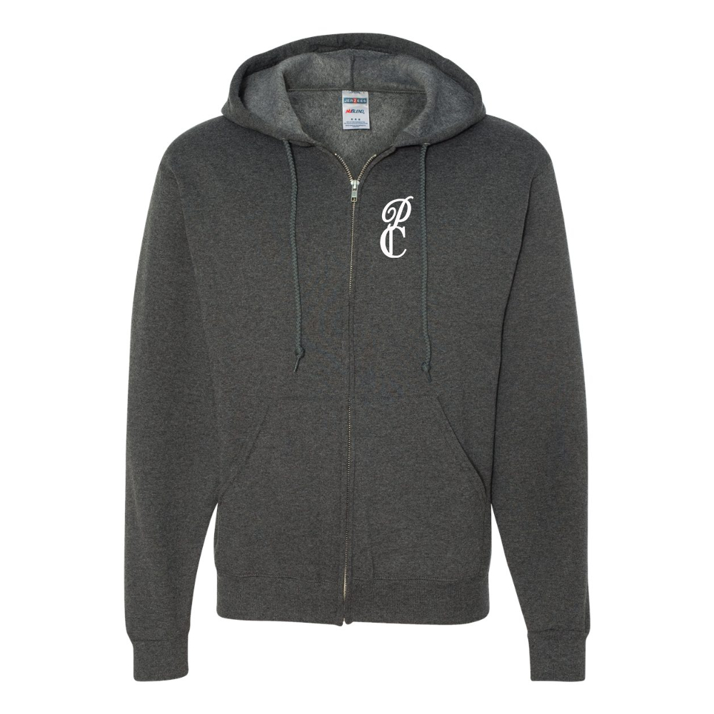 Men's  P & C Black  JERZEES NuBlend Full-Zip Hooded Sweatshirt