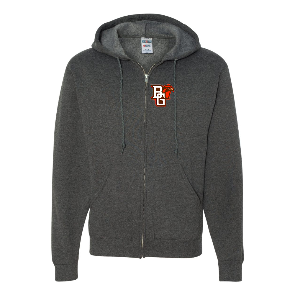 Men's Bowling Green Falcons JERZEES NuBlend Full-Zip Hooded Sweatshirt