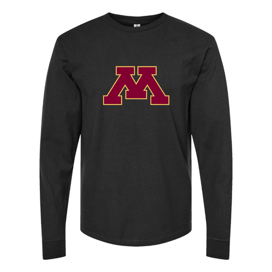 Men's Minnesota Golden Gophers Logo Cotton Long Sleeve T-Shirt
