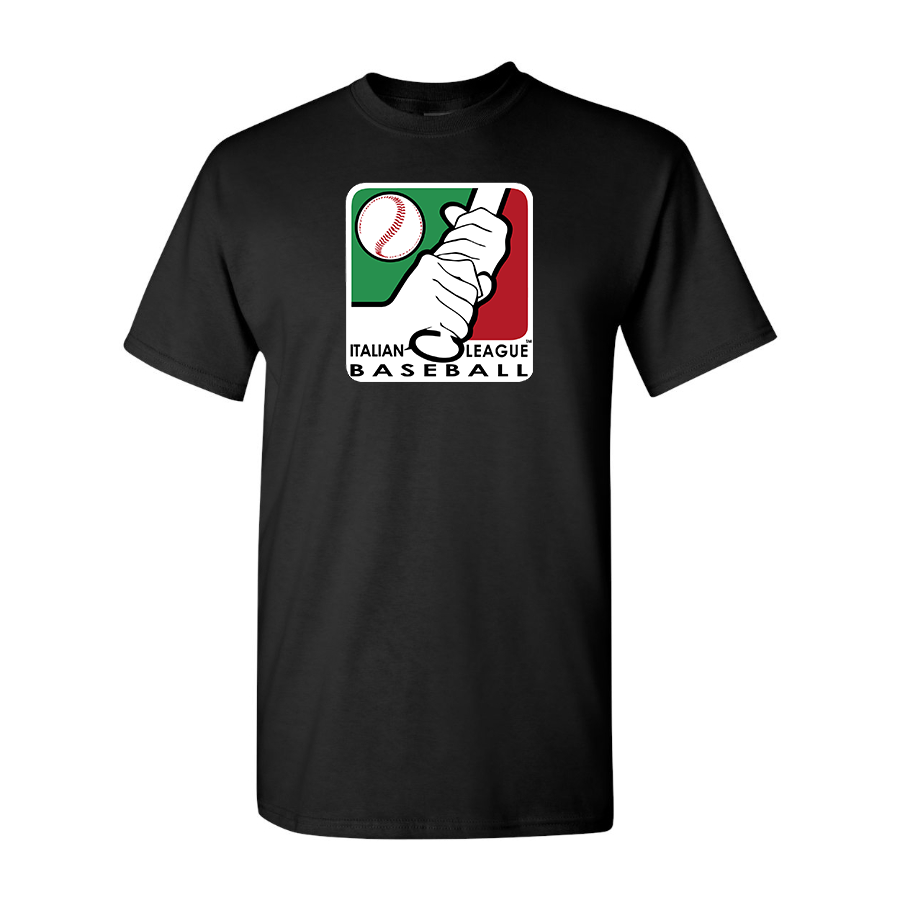 Men's Italian Baseball League Logo Cotton T-Shirt