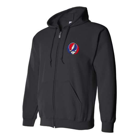 Men's Gratefu Dead Logo Zipper Hoodie