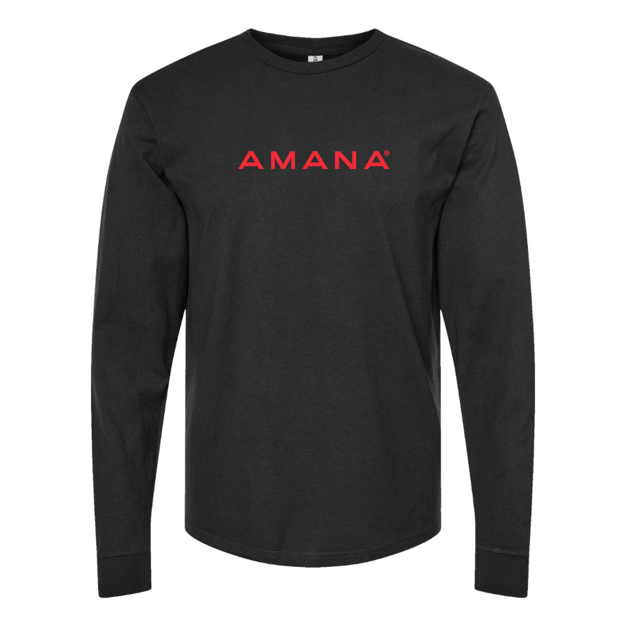 Men's Amana Logo Cotton Long Sleeve T-Shirt