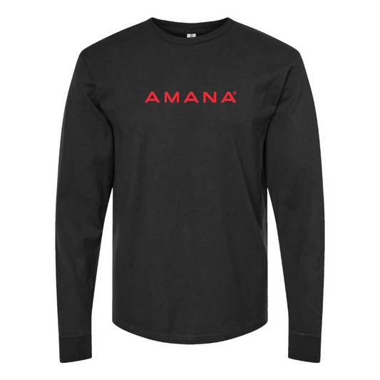 Men's Amana Logo Cotton Long Sleeve T-Shirt