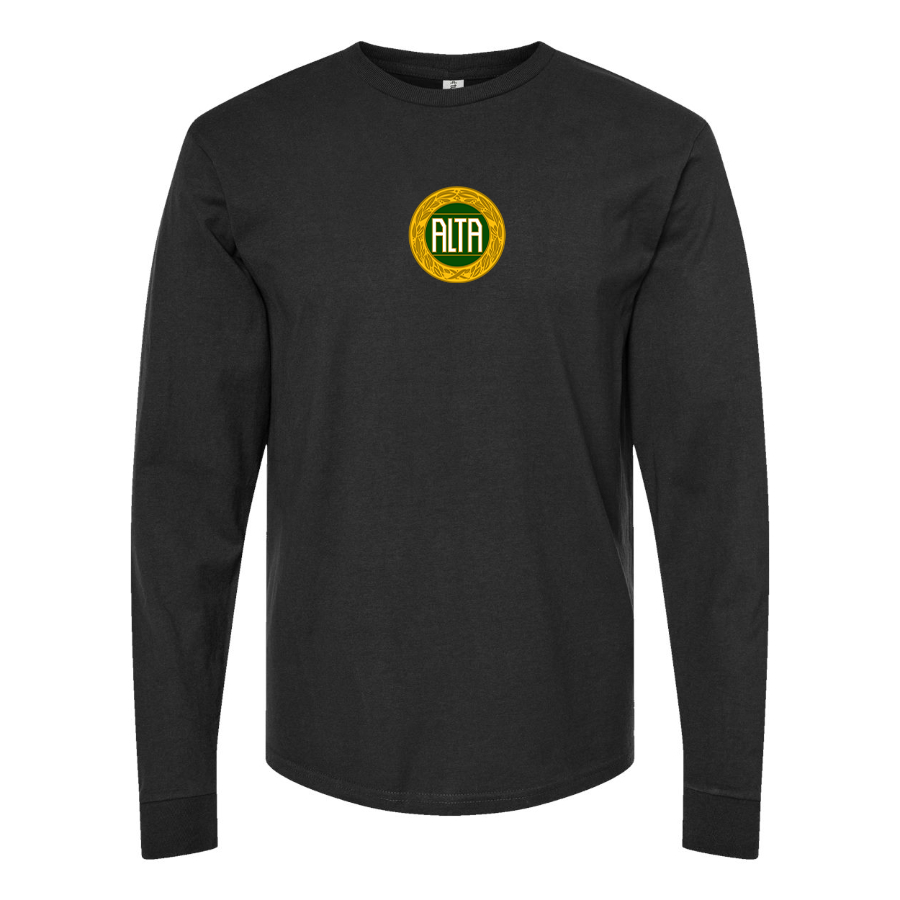 Men's Alta Automobile Logo Cotton Long Sleeve T-Shirt