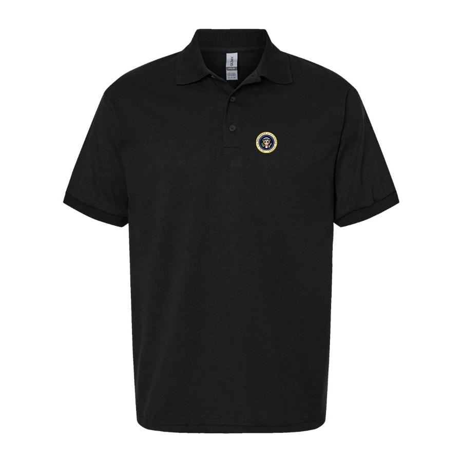 Men's USA President Seal Logo Dry Blend Polo