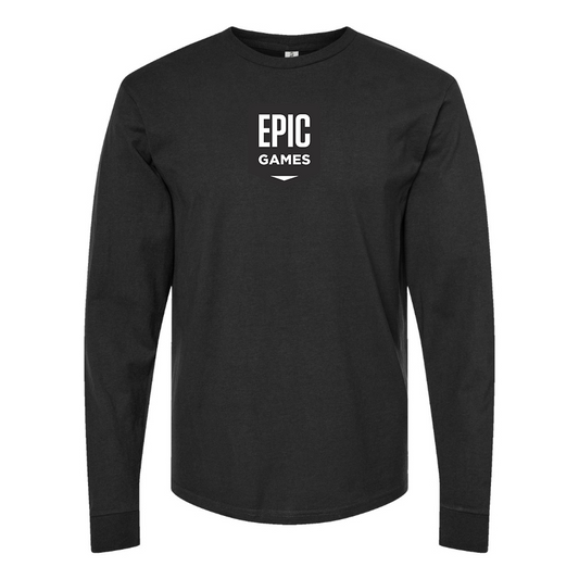 Men's Epic Games Logo Cotton Long Sleeve T-Shirt