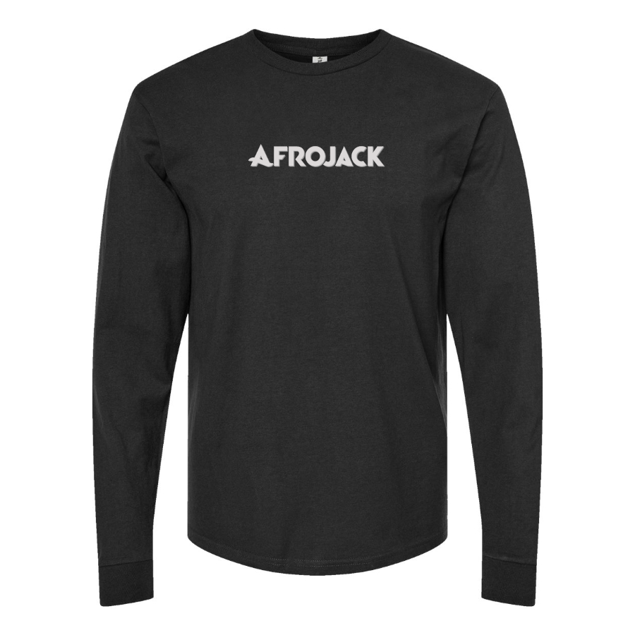 Men's Afrojack Logo Cotton Long Sleeve T-Shirt