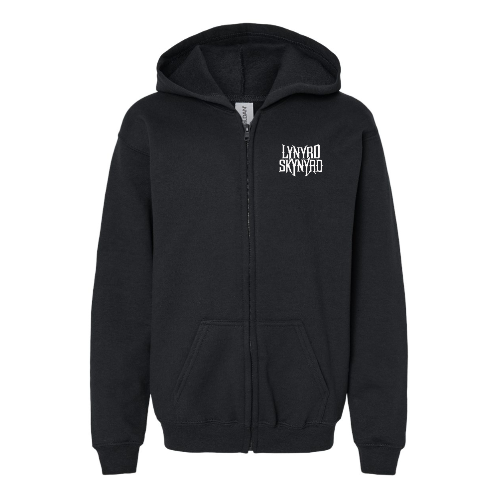 Youth Lynyrd Skynyrd  Gildan Heavy Blend Full Zip Hooded Sweatshirt