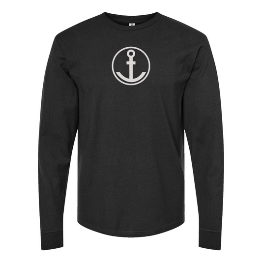 Men's Anker Logo Cotton Long Sleeve T-Shirt