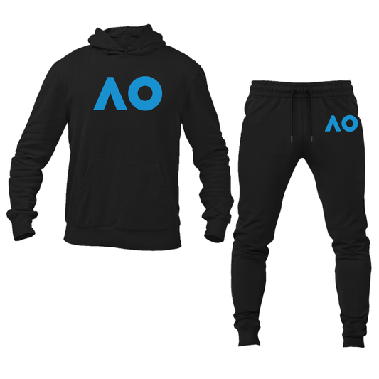Men's Australian Open Logo Hoodie Joggers Set