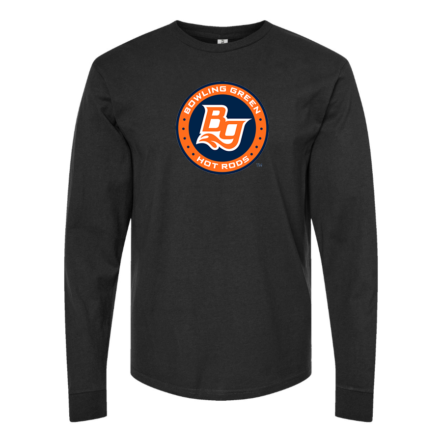 Men's Bowling Green Hot Rods Logo Cotton Long Sleeve T-Shirt