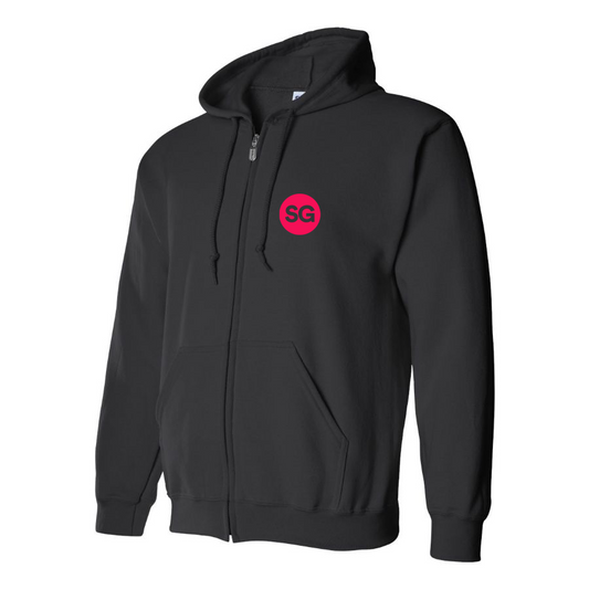 Men's Sofiagray Logo Zipper Hoodie