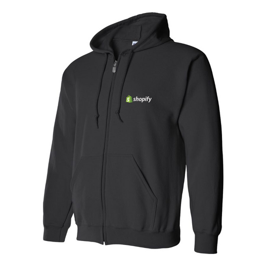 Men's Shopify Logo Zipper Hoodie