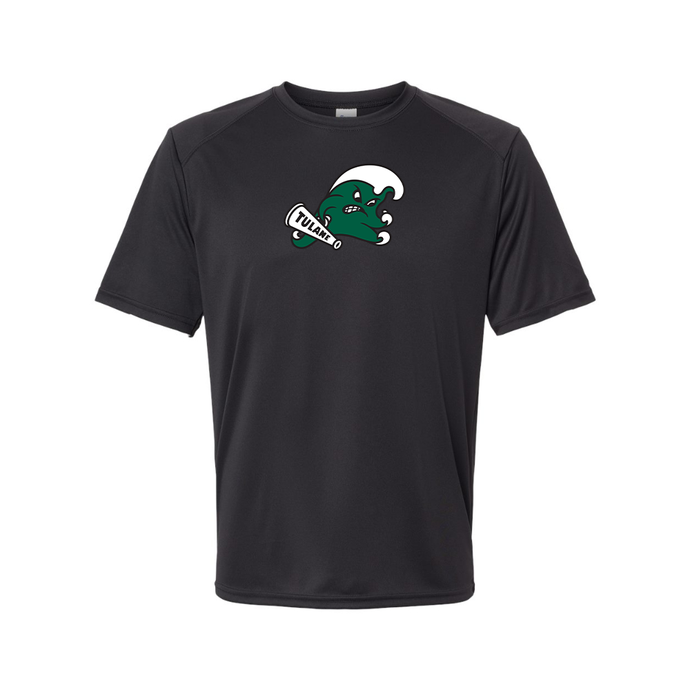 Men's Tulane Green Wave Logo   Performance T-Shirt