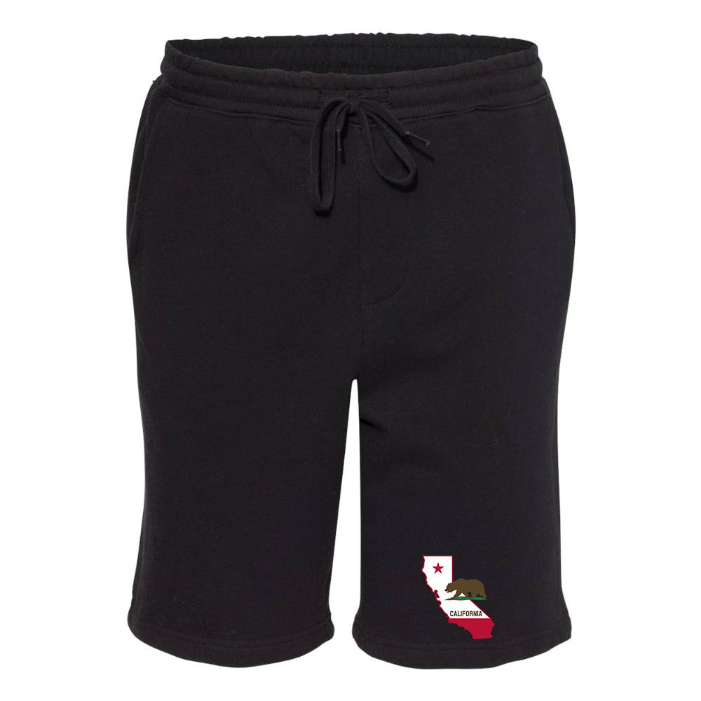 Men's  California Bear Map Independent Trading Co Midweight Fleece Short