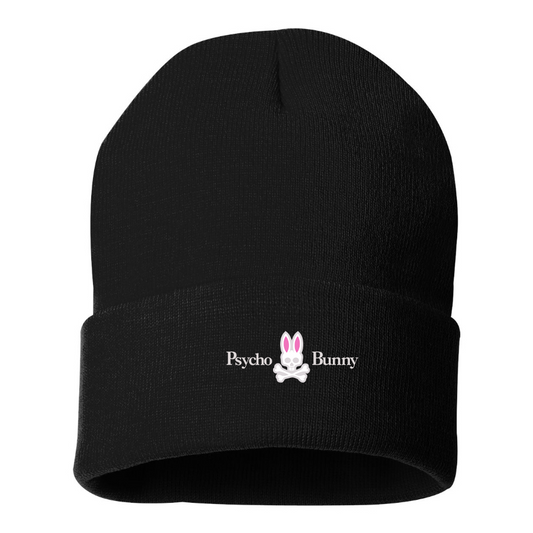 Psycho Bunny Logo Beanie Hat