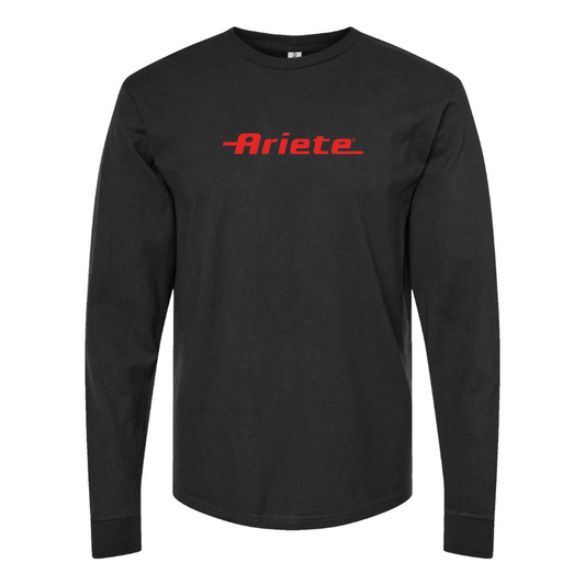 Men's Ariete Logo Cotton Long Sleeve T-Shirt
