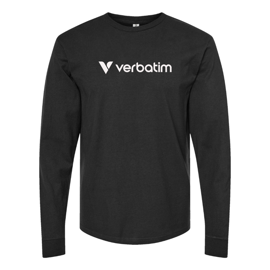 Men's Verbatim Logo Cotton Long Sleeve T-Shirt