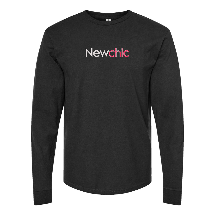 Men's Newchic Logo Cotton Long Sleeve T-Shirt