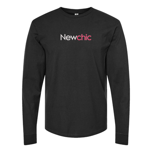 Men's Newchic Logo Cotton Long Sleeve T-Shirt