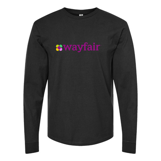 Men's Wayfair Logo Cotton Long Sleeve T-Shirt