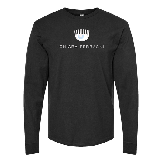Men's Chiara Ferragni Collection Logo Cotton Long Sleeve T-Shirt