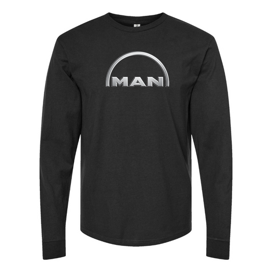 Men's MAN Logo Cotton Long Sleeve T-Shirt