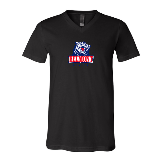 Belmont Bruins  BELLA  CANVAS - Jersey V-Neck T-Shirt