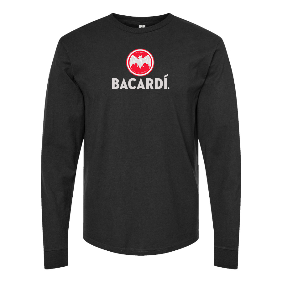 Men's Bacardi Logo Cotton Long Sleeve T-Shirt