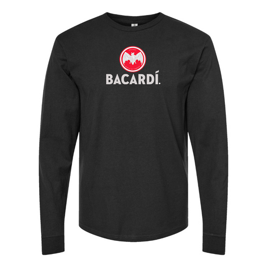 Men's Bacardi Logo Cotton Long Sleeve T-Shirt