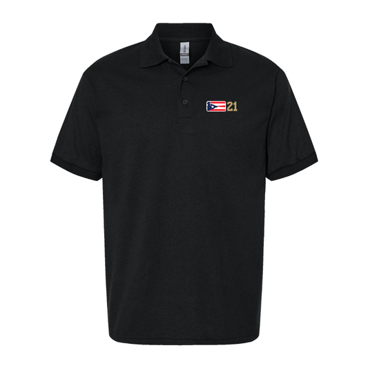 Men's Liga de Beisbol Profesional Roberto Clemente Logo Dry Blend Polo