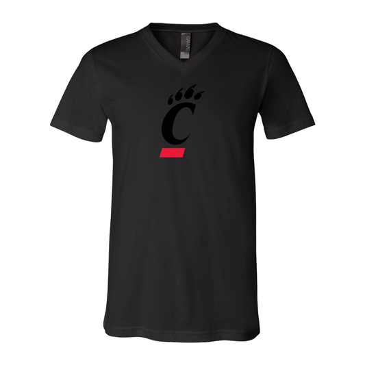 Cincinnati Bearcats BELLA  CANVAS - Jersey V-Neck T-Shirt