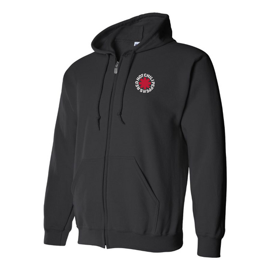 Men's Red Hot Chili Peppers Logo Zipper Hoodie