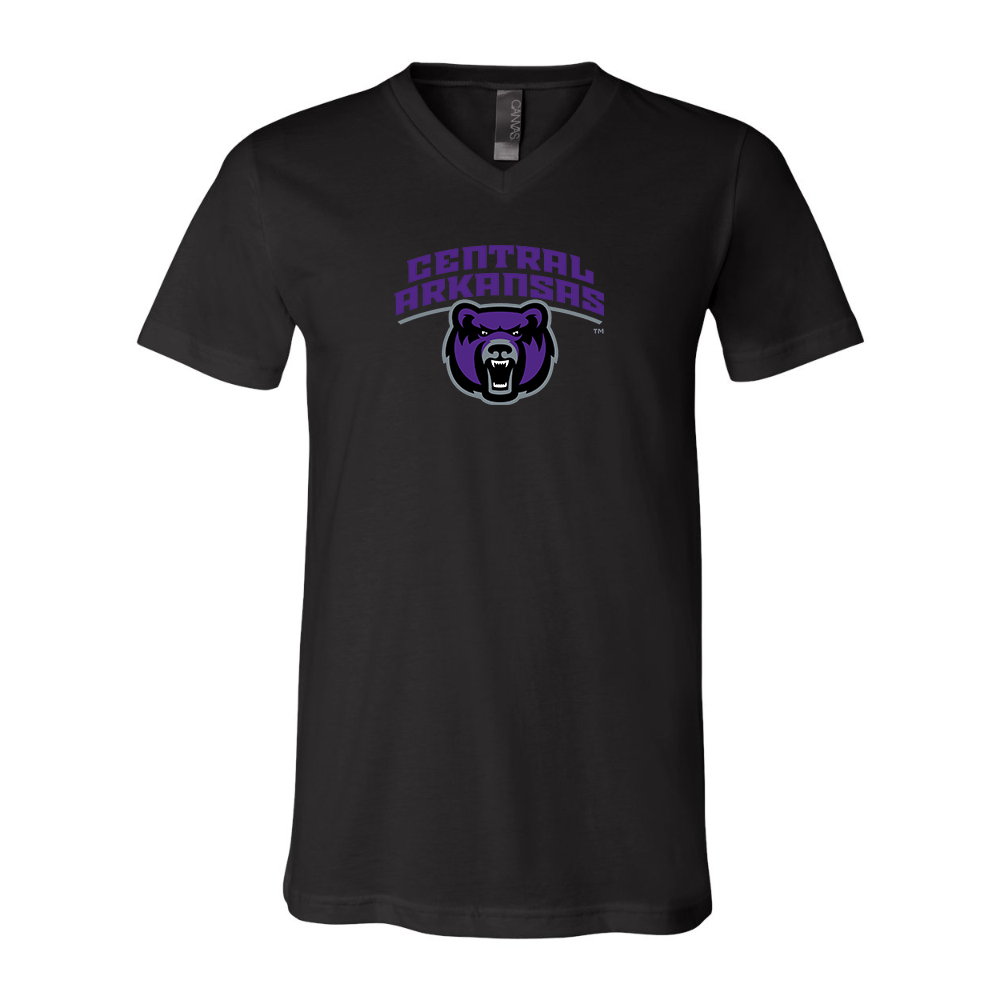Central Arkansas Bears  BELLA  CANVAS - Jersey V-Neck T-Shirt