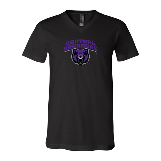 Central Arkansas Bears  BELLA  CANVAS - Jersey V-Neck T-Shirt