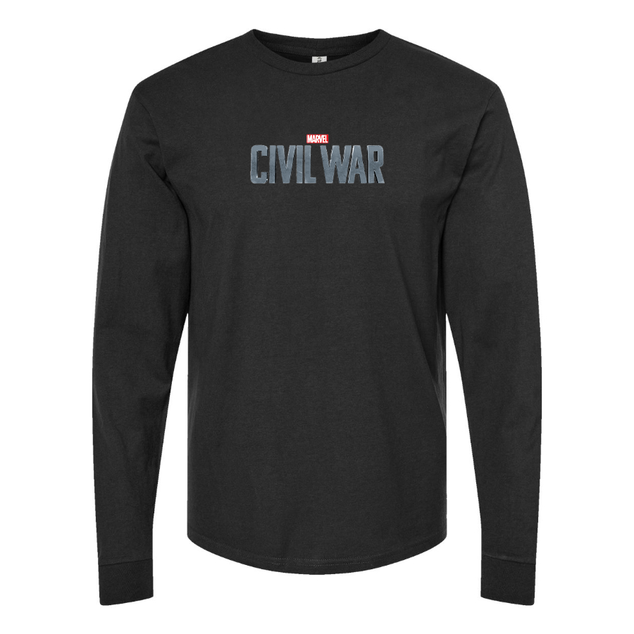 Youth Marvel Civil War   Logo Long sleeves