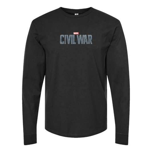 Youth Marvel Civil War   Logo Long sleeves