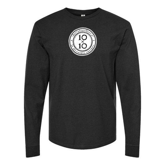 Men's 10x10 An Italian Theory Logo Cotton Long Sleeve T-Shirt