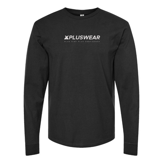 Men's Xpluswear Logo Cotton Long Sleeve T-Shirt