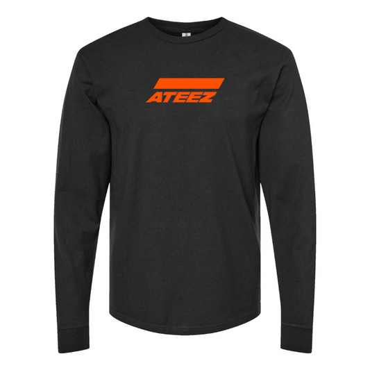 Men's Ateez Logo Cotton Long Sleeve T-Shirt